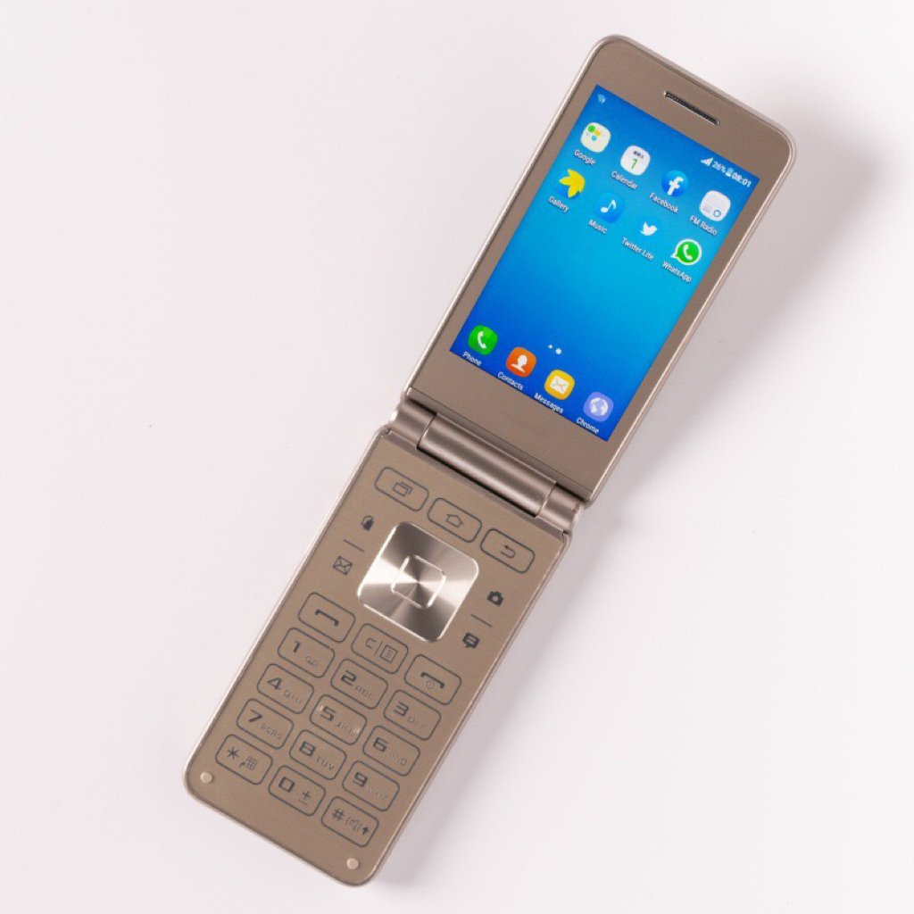 Cross-border foreign trade SM-G1650 smart phone loud big word clamshell key elderly machine Android foreign trade mobile phone